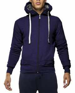 Bodymove unisex Φούτερ Ζακέτα με Κουκούλα και Τσέπες 911