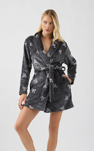 Bows Fleece Women's Robe 52706 minerva