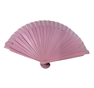 Βεντάλια ξύλινη μονόχρωμη 16cm 11266
