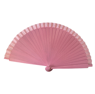 Βεντάλια ξύλινη μονόχρωμη 19cm 9075