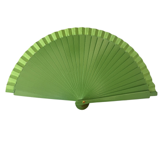 Βεντάλια ξύλινη μονόχρωμη 19cm 9075