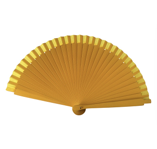 Βεντάλια ξύλινη μονόχρωμη 19cm 9075