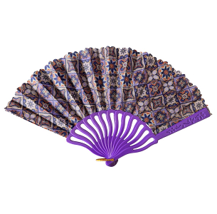 Βεντάλια πλαστική με μωτίβα 23cm 11200 τυχαια επιλογη