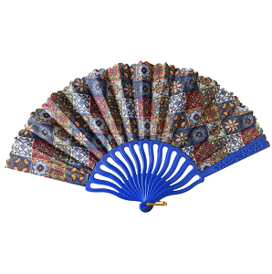 Βεντάλια πλαστική με μωτίβα 23cm 11200 τυχαια επιλογη
