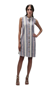 αμανικο γυναικειο φορεμα με κουμπια 26113 billys fashion