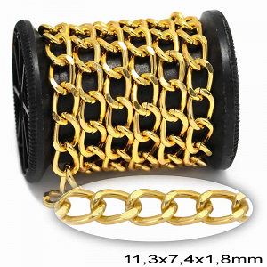Αλυσίδα Αλουμινίου Γκουρμέτ 11.3x7.4x1.8mm 224100046