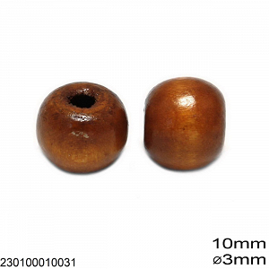 Wooden Bead 10mm with 3mm hole