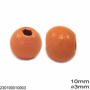 Wooden Bead 10mm with 3mm hole