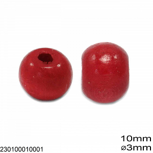 Wooden Bead 10mm with 3mm hole