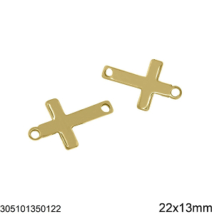 Διάστημα Ατσάλινο Σταυρός 22x13mm 305101350.122