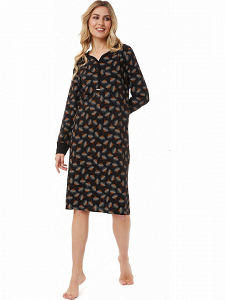 Floral / Dots Γυναικεία Νυχτικιά με πατιλέτα  minerva 52061