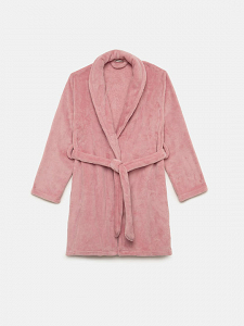 Μονόχρωμη Fleece Γυναικεία Ρόμπα 53080 minerva