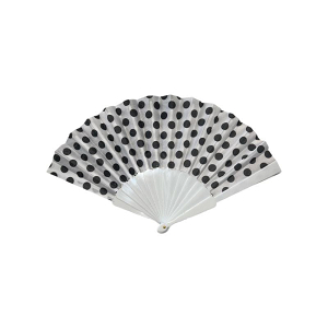 Βεντάλια πλαστική πουά 23cm 11219