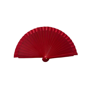 Βεντάλια ξύλινη μονόχρωμη 16cm 11266