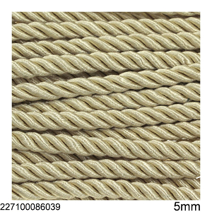 Κορδόνι Στριφτό Γυαλιστερό 5mm 227100086