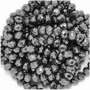 Faceted Rondelle Crystal Beads 6x8mm 226107003