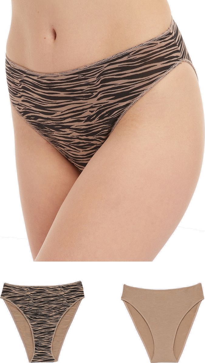 Minerva Γυναικεία Brazil 2Pack Mocca/Black 81322