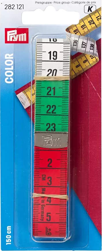 Prym Μεζούρα Ραπτικής Τρίχρωμη 150εκ. x 1.9εκ. 282121