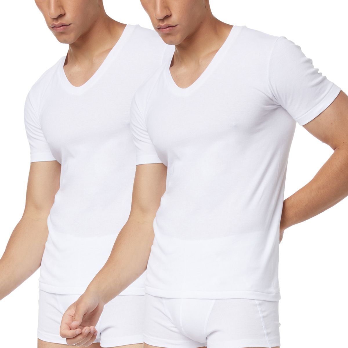 Minerva 90-11042 Ανδρικές Φανέλες Κοντομάνικες  2Pack