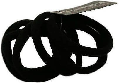 Hair Utopia Λαστιχάκια μαλλιών Black 6τμχ 8212