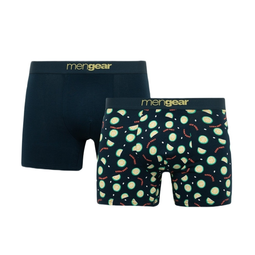 minerva Ανδρικά Μποξεράκια Μπλε 2Pack 29477