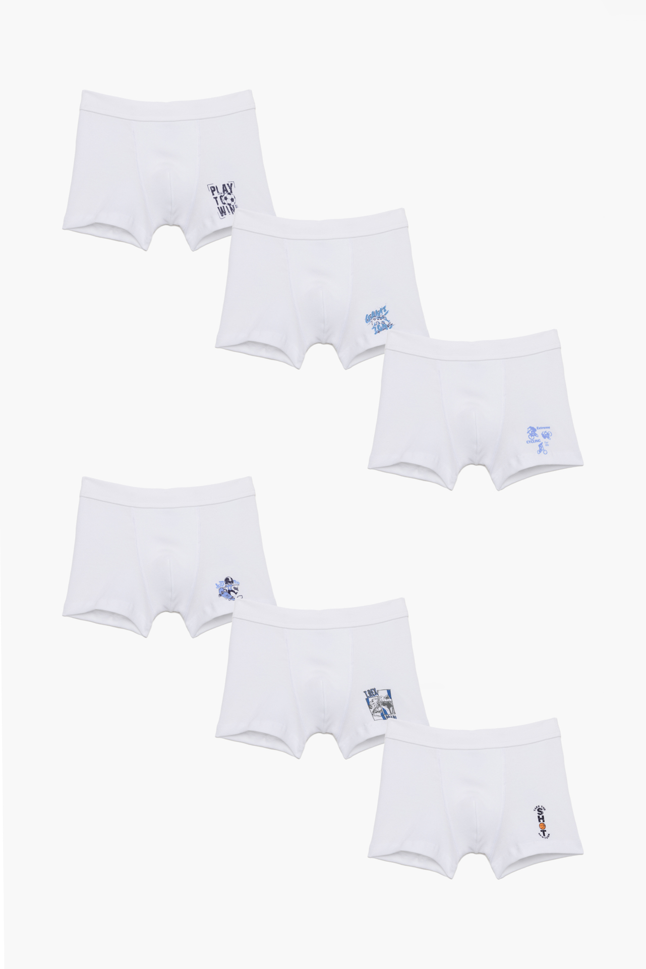 Παιδικά εσώρουχα. Σετ 6 τεμαχίων. Παιδικά boxers, πλεκτό λάστιχο. Βαμβακερά 100% 48244 pretty baby
