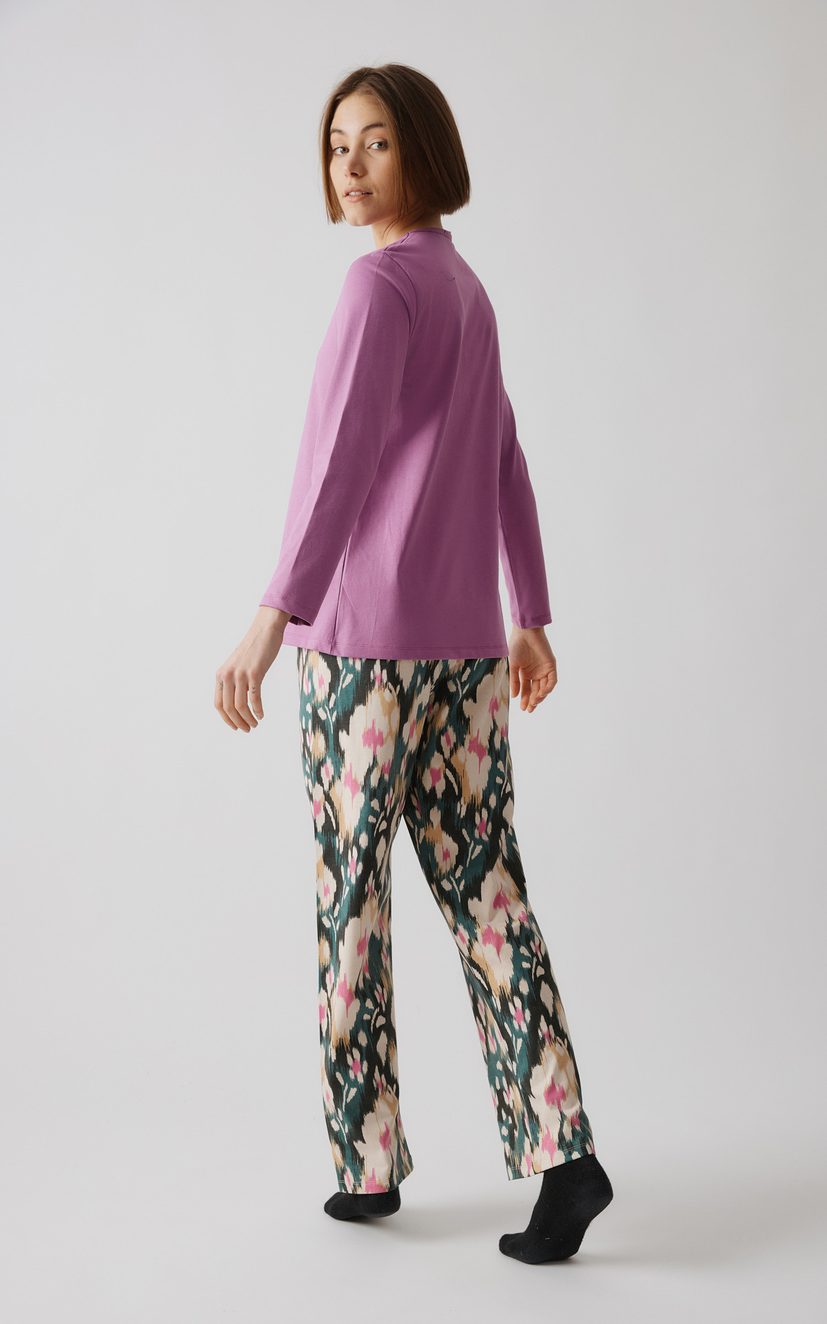 Abstract Floral Women's Pyjama Set 52632 minerva