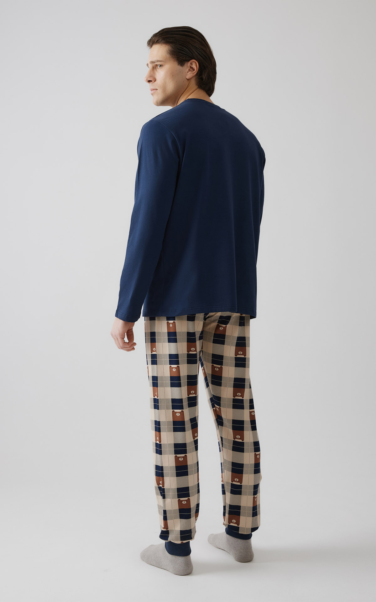 Printed Sweat Coffee Ανδρική Πυτζάμα 71266 minerva