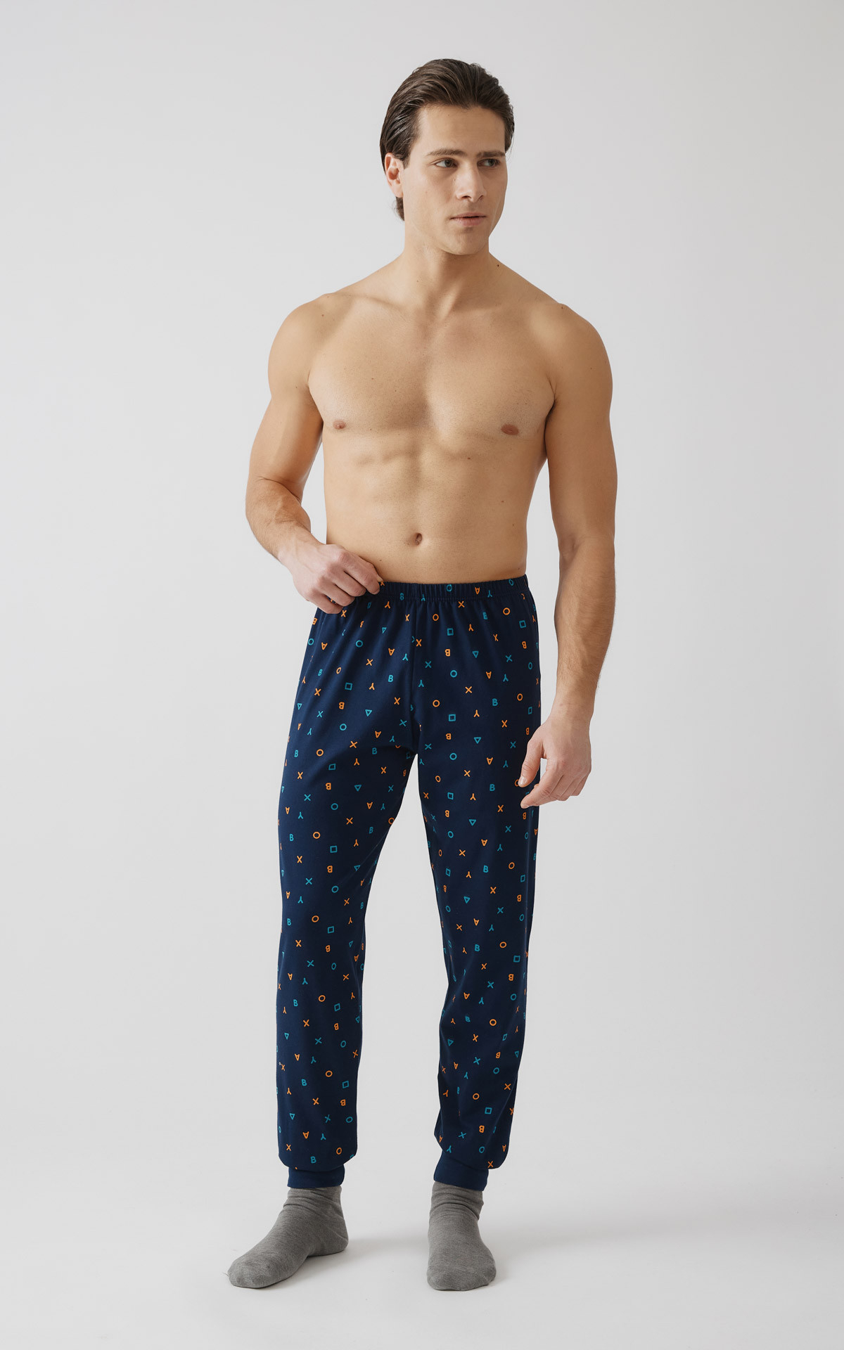 Men's Printed Pyjama Pants 71302 minerva