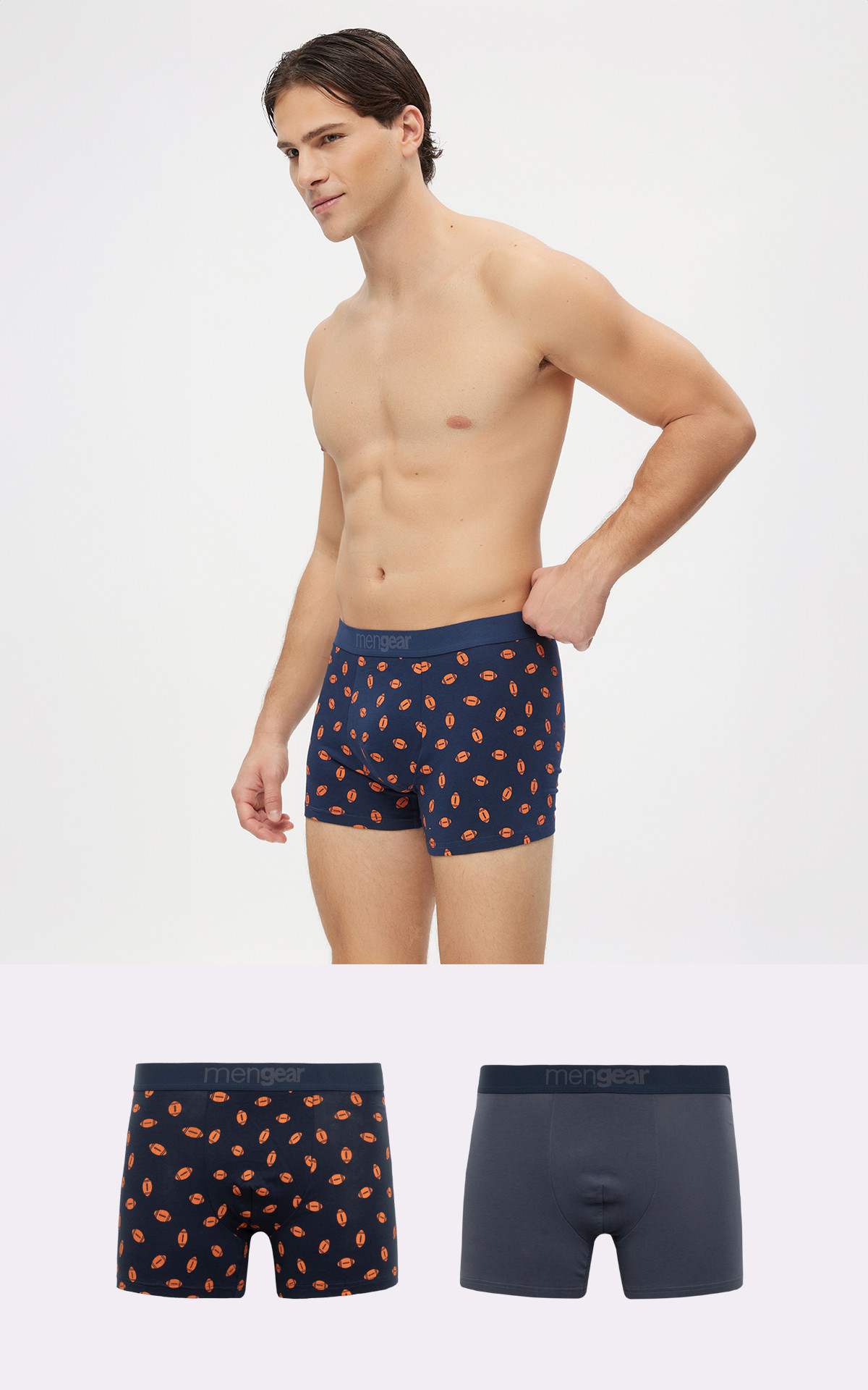 Rugby Mengear Ανδρικό Boxer 2τμχ 29468 minerva