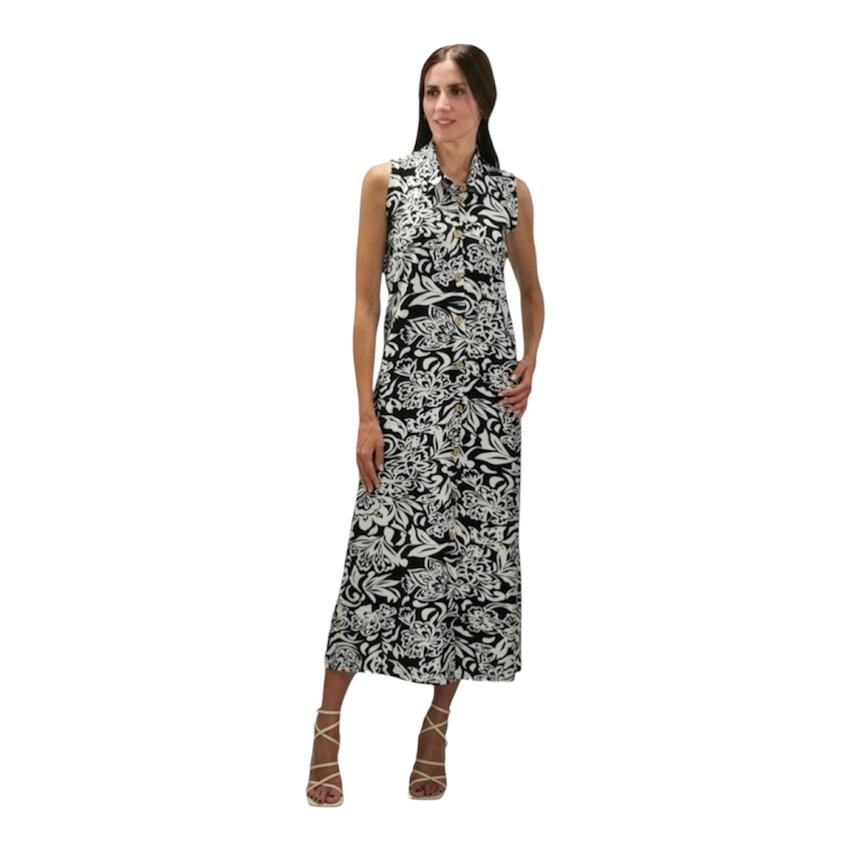 αμανικο γυναικειο φορεμα  με κουμπια26090 billys fashion