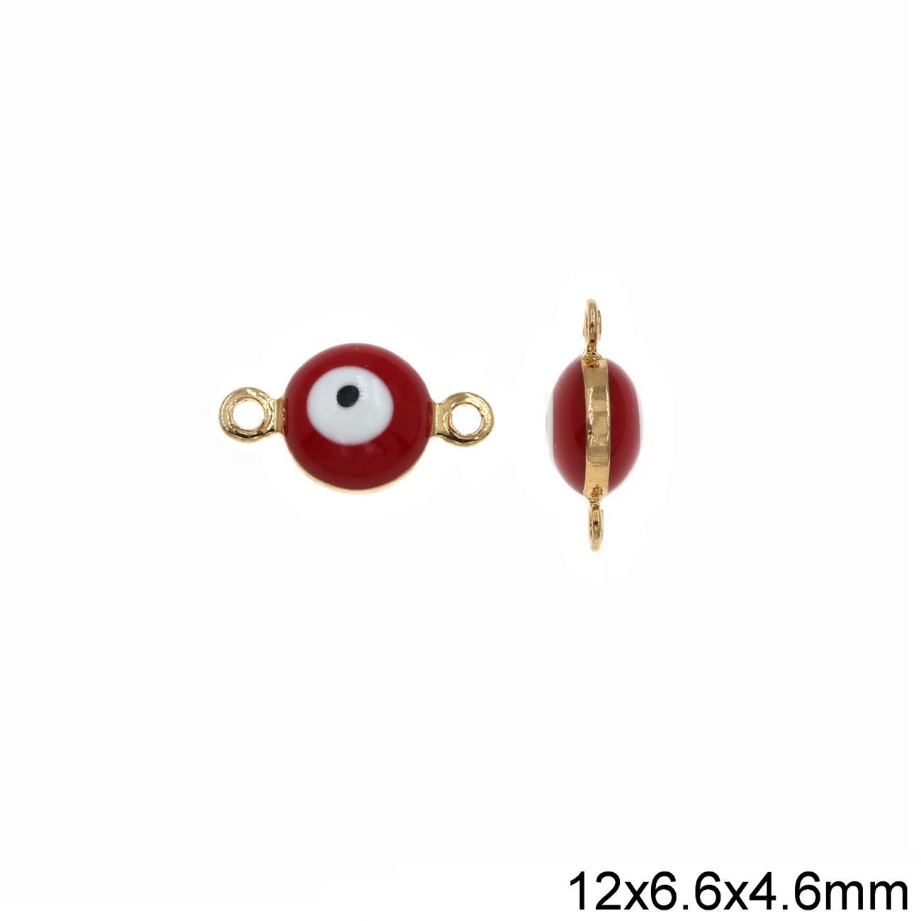Διάστημα Χυτό Στρογγυλό Μάτι Σμάλτο 12x6.6x4.6mm NF 255110857