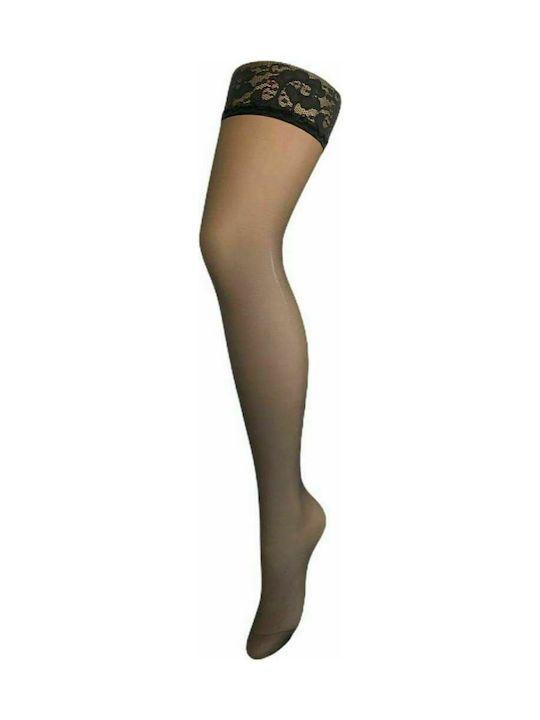 Ider top libertee 1307 lycra γυναικειες ψηλες καλτσες15den