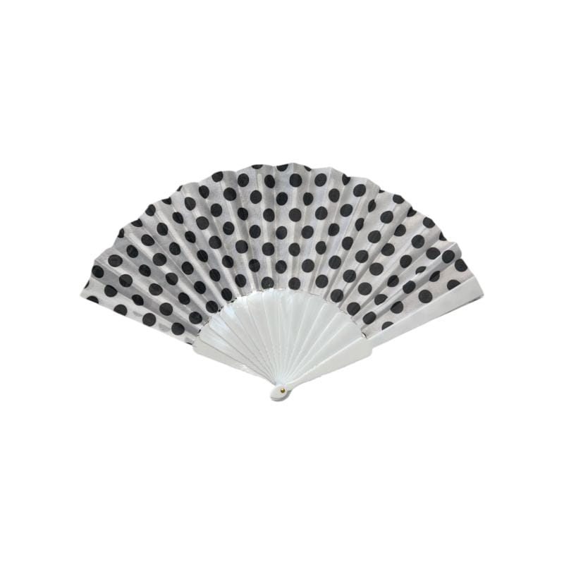 Βεντάλια πλαστική πουά 23cm 11219