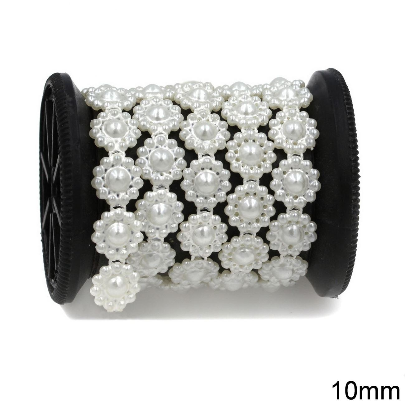 Plastic Pearl by Meter Flower 10mm 233100271